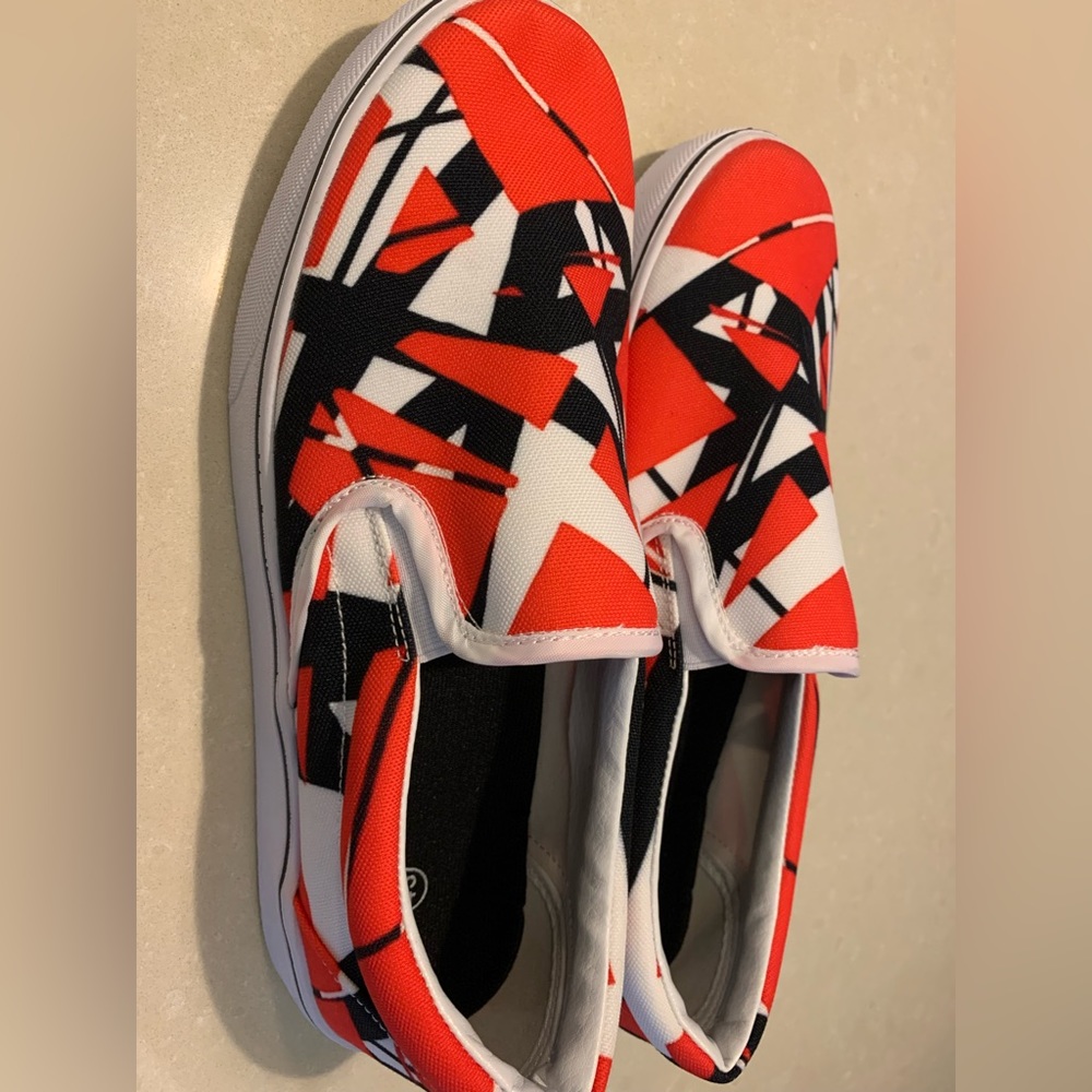 Brand New Van Halen style inspired slip on sneakers. Men’s 9.5 - Picture 2 of 4